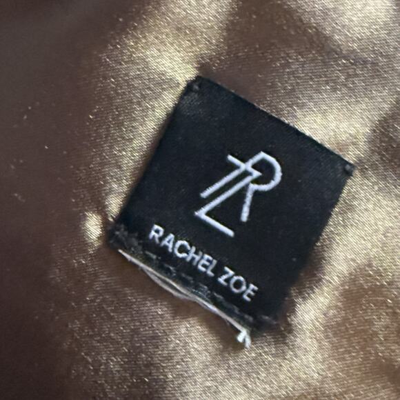 Rachel Zoe Dramatic Faux Fur Collar Pull Through Scarf Satin Lined Quiet Luxury - Picture 7 of 7